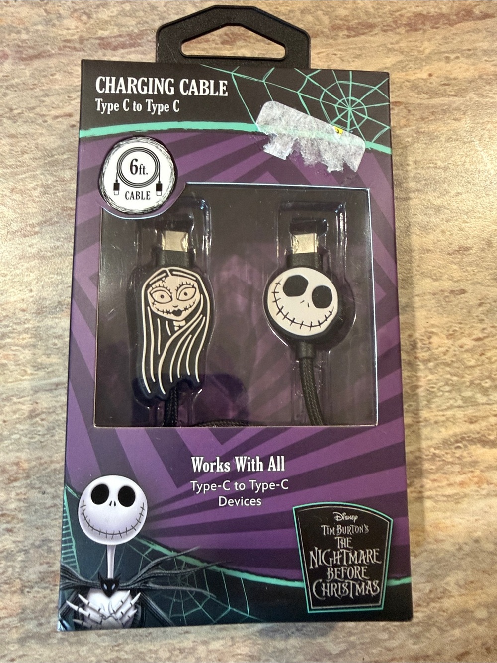 Nightmare Before Christmas Charging Cable